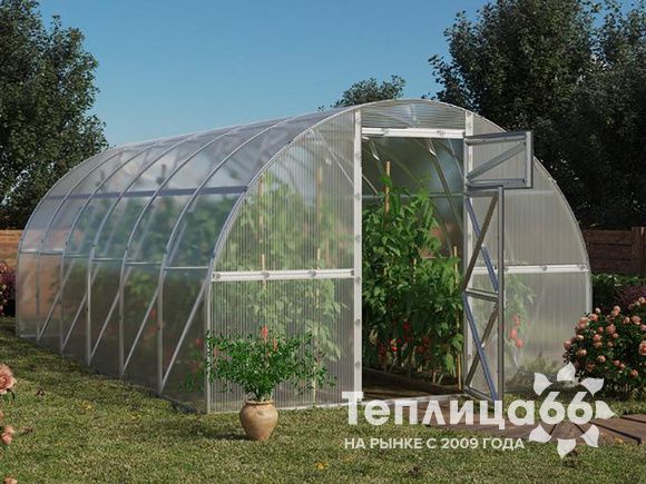 Теплица Воля Дачная Трёшка под сотовый поликарбонат, ширина 3,0 метра (разборная, в упаковке)